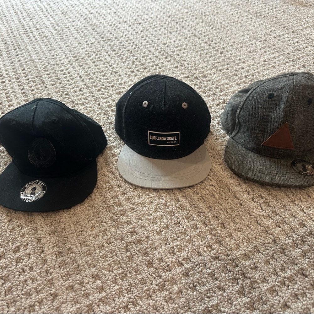 3 BINKYBRO Snap Back hats
